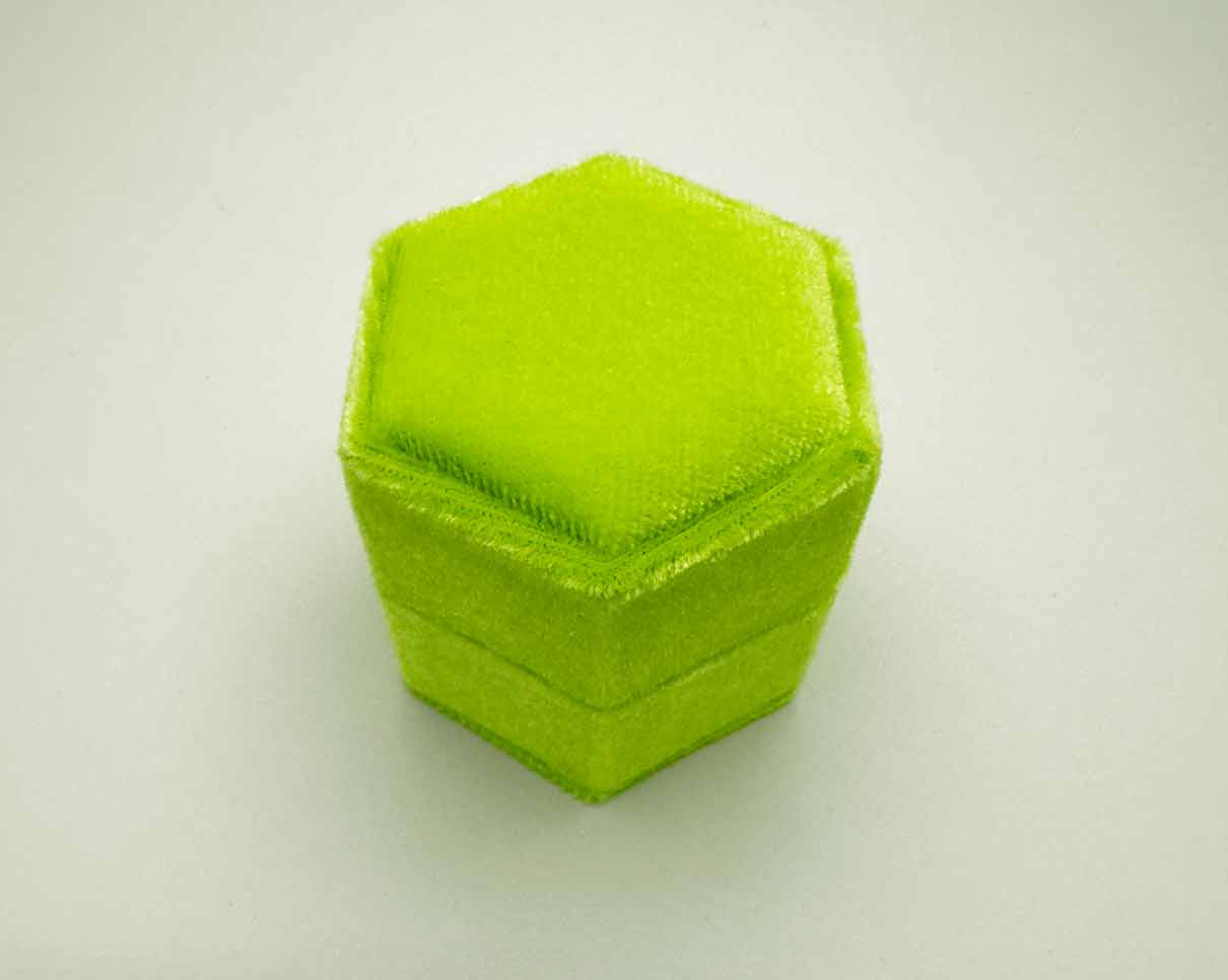 Velvet Ring Box in Green by Anomaly Jewelry - Image 4