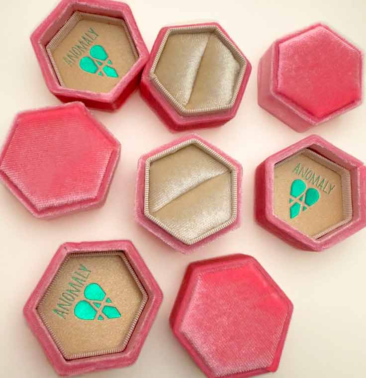 Velvet Ring Box in Green by Anomaly Jewelry - Image 5