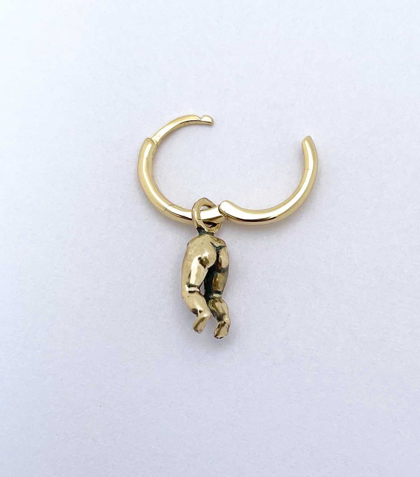 Baby Doll Bottom Hoop Earrings - Image 10