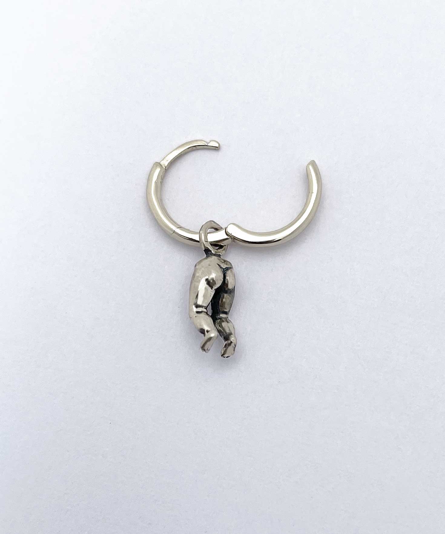 Baby Doll Bottom Hoop Earrings - Image 3