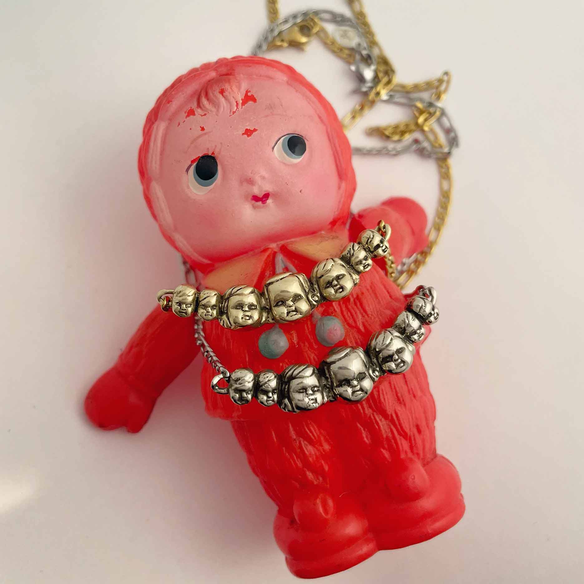 Baby Doll Heads Necklace - Image 6