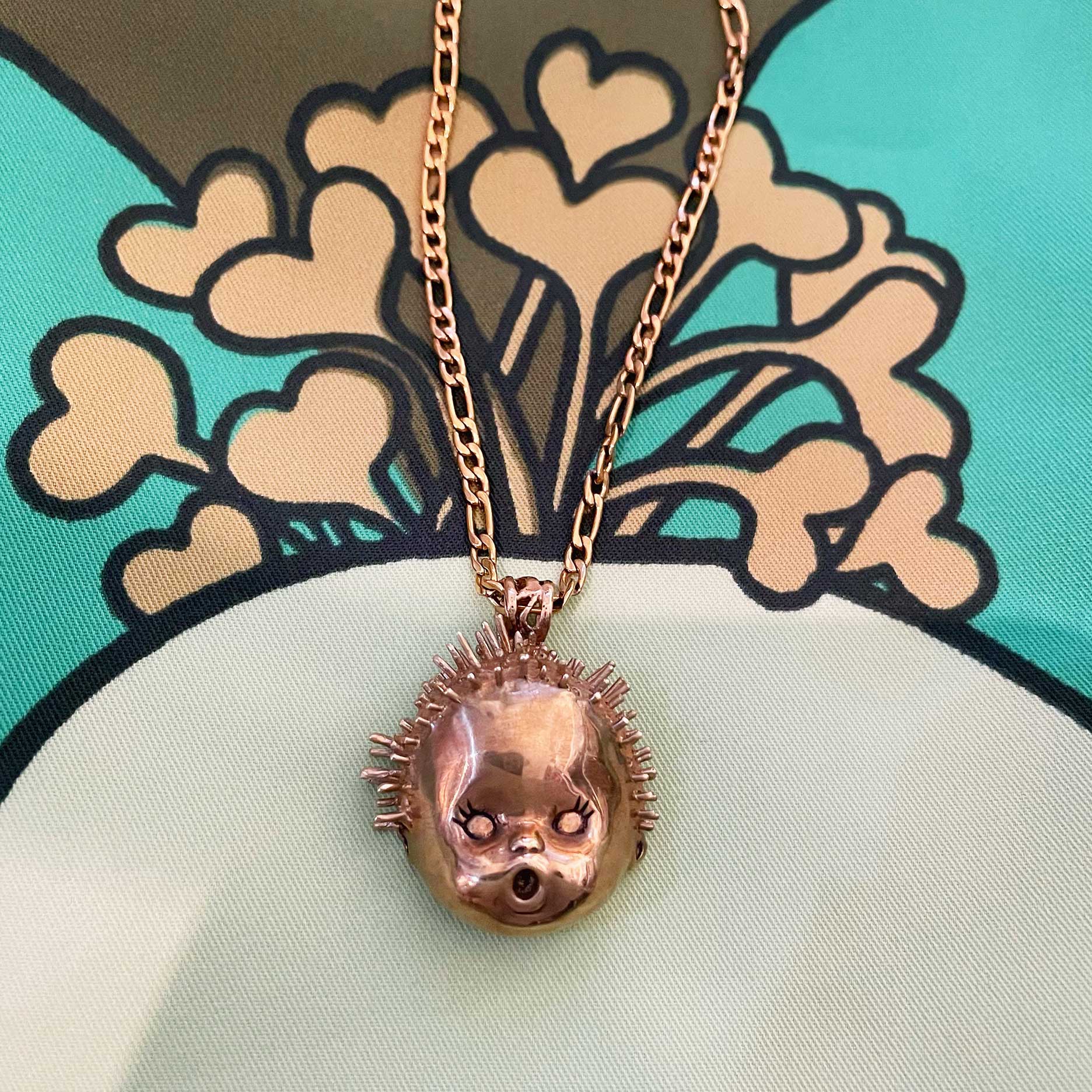 Baby Doll Head Haircut Mishap Necklace - Image 14