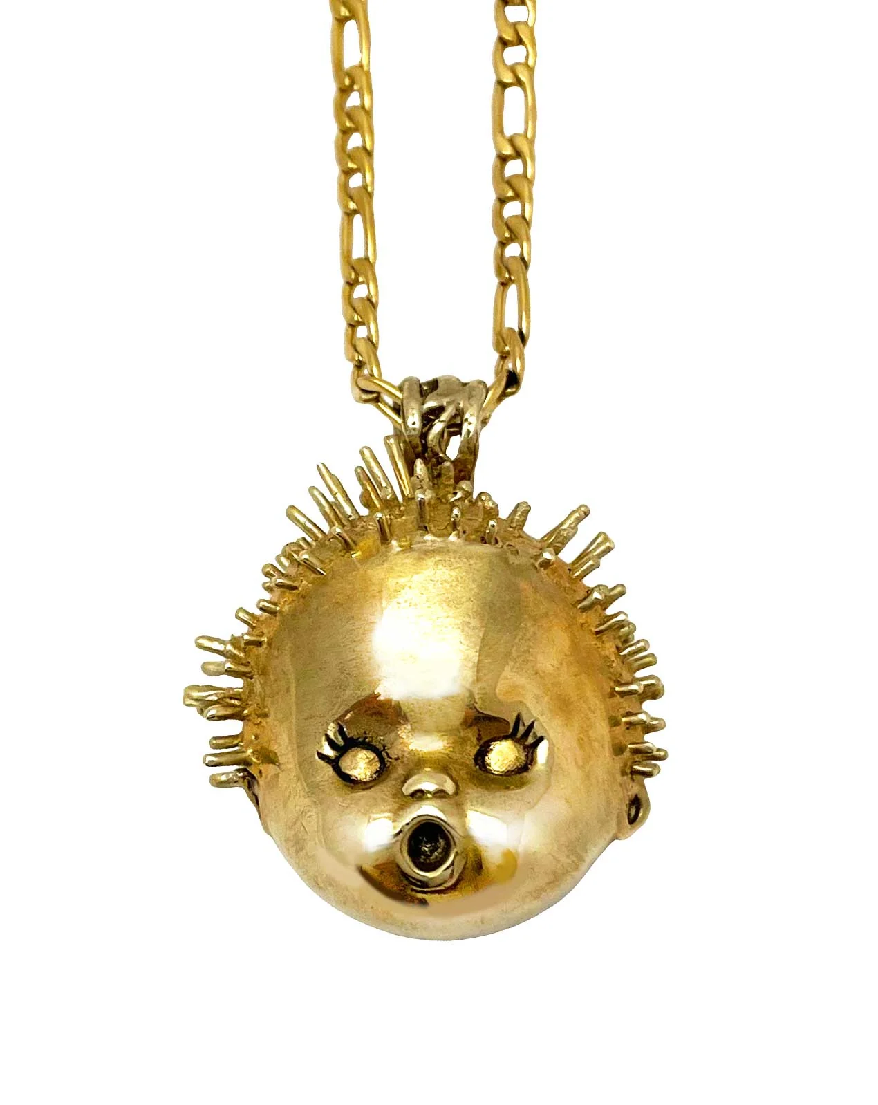 Baby Doll Head Haircut Mishap Necklace - Image 8