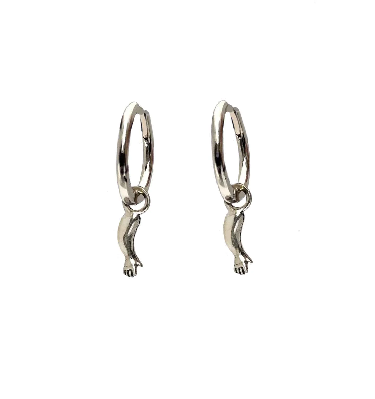 Baby Doll Head Hoop Earrings - Image 13
