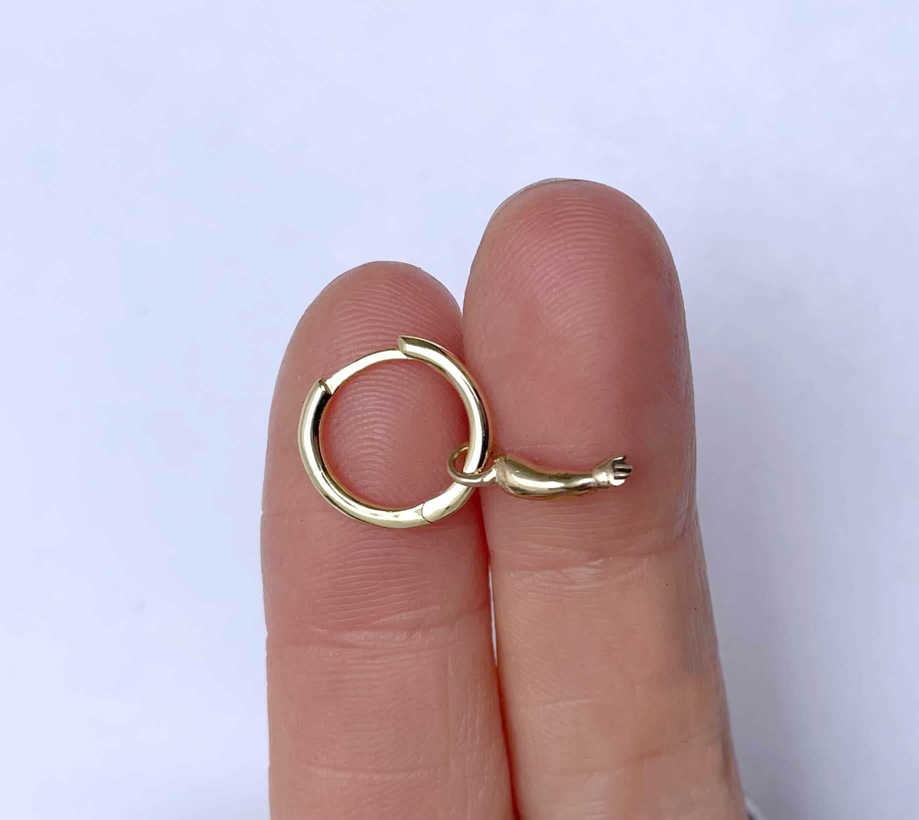 Baby Doll Head Hoop Earrings - Image 14