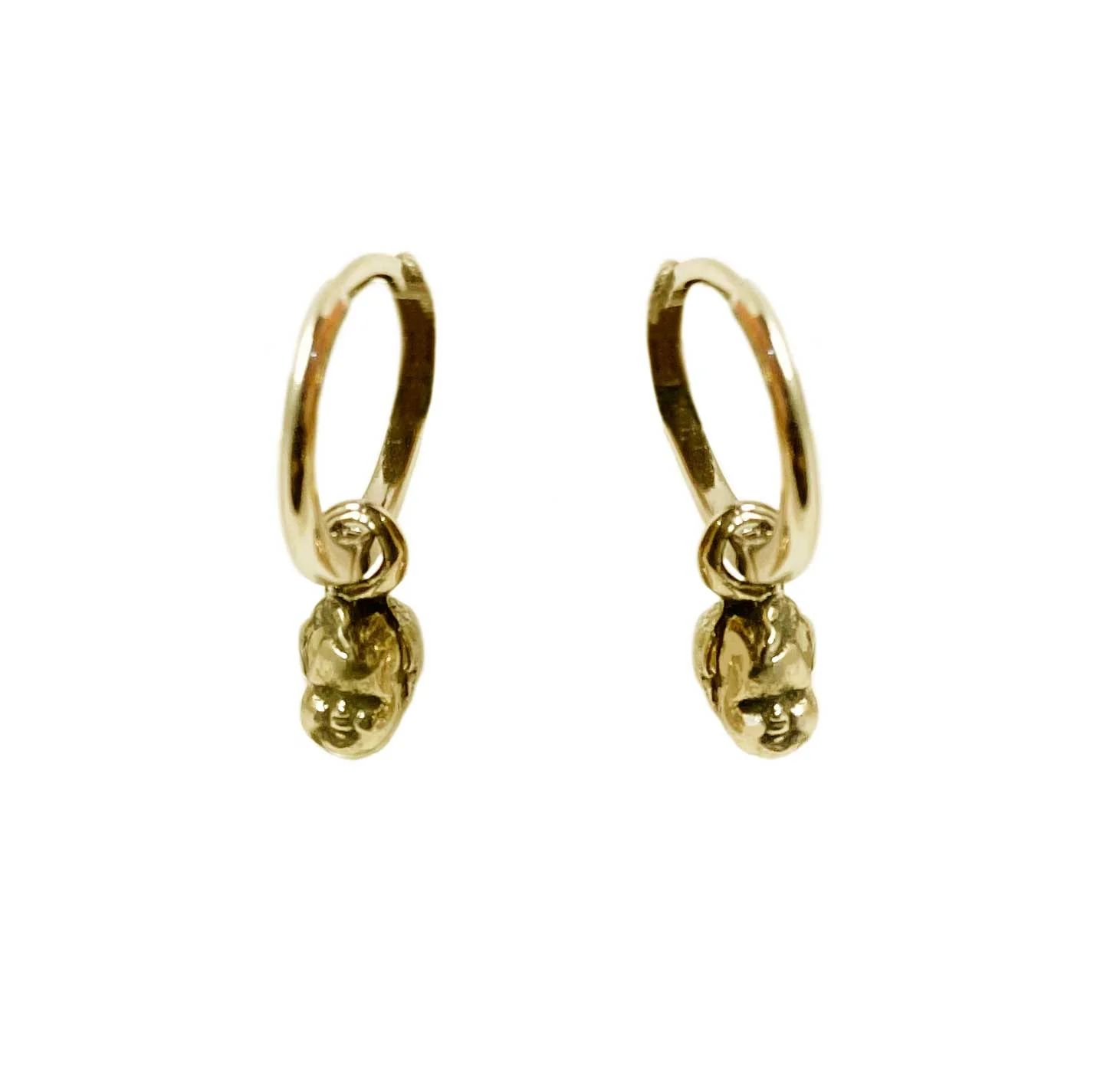 Baby Doll Head Hoop Earrings - Image 5