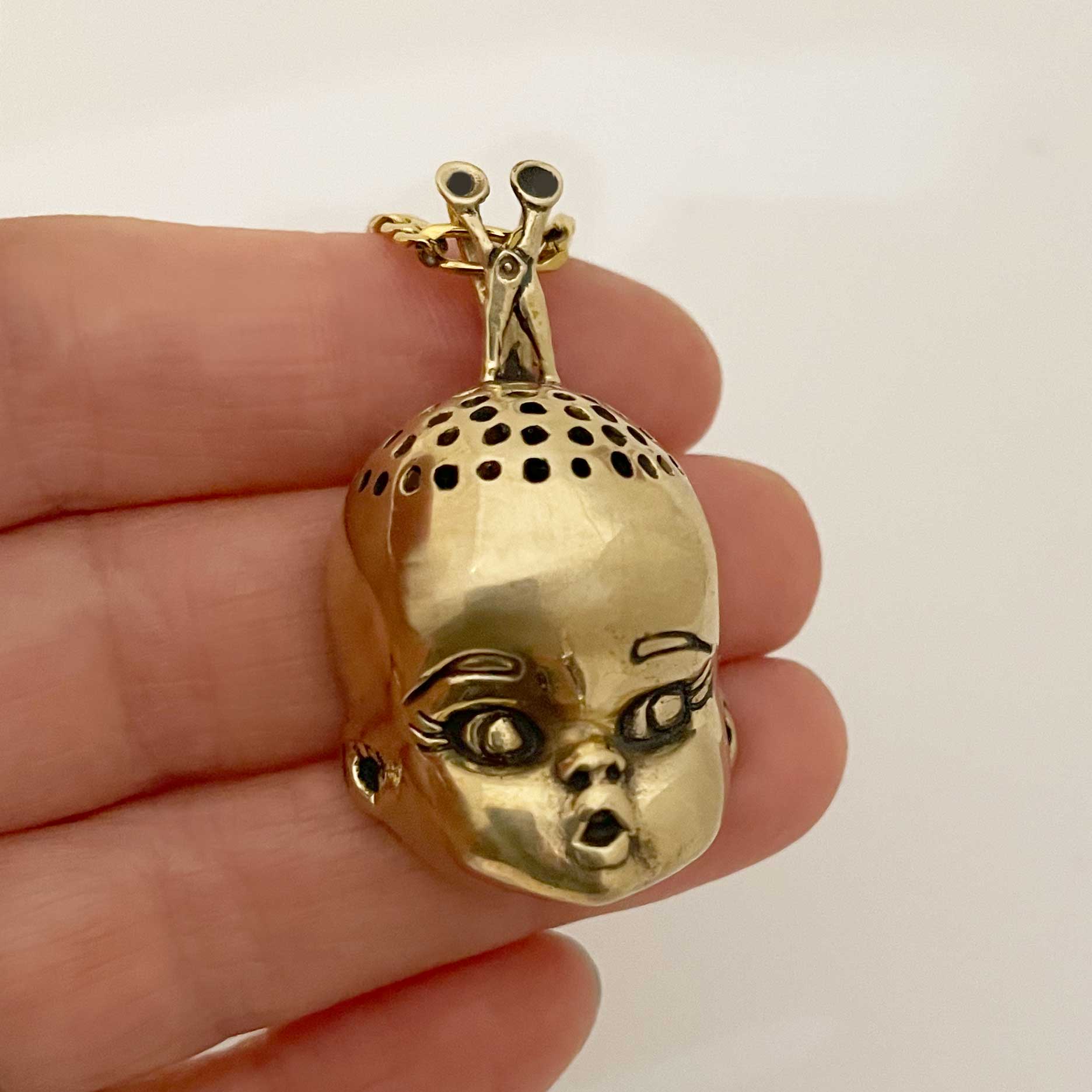 Baldie Doll Head Necklace - Image 8