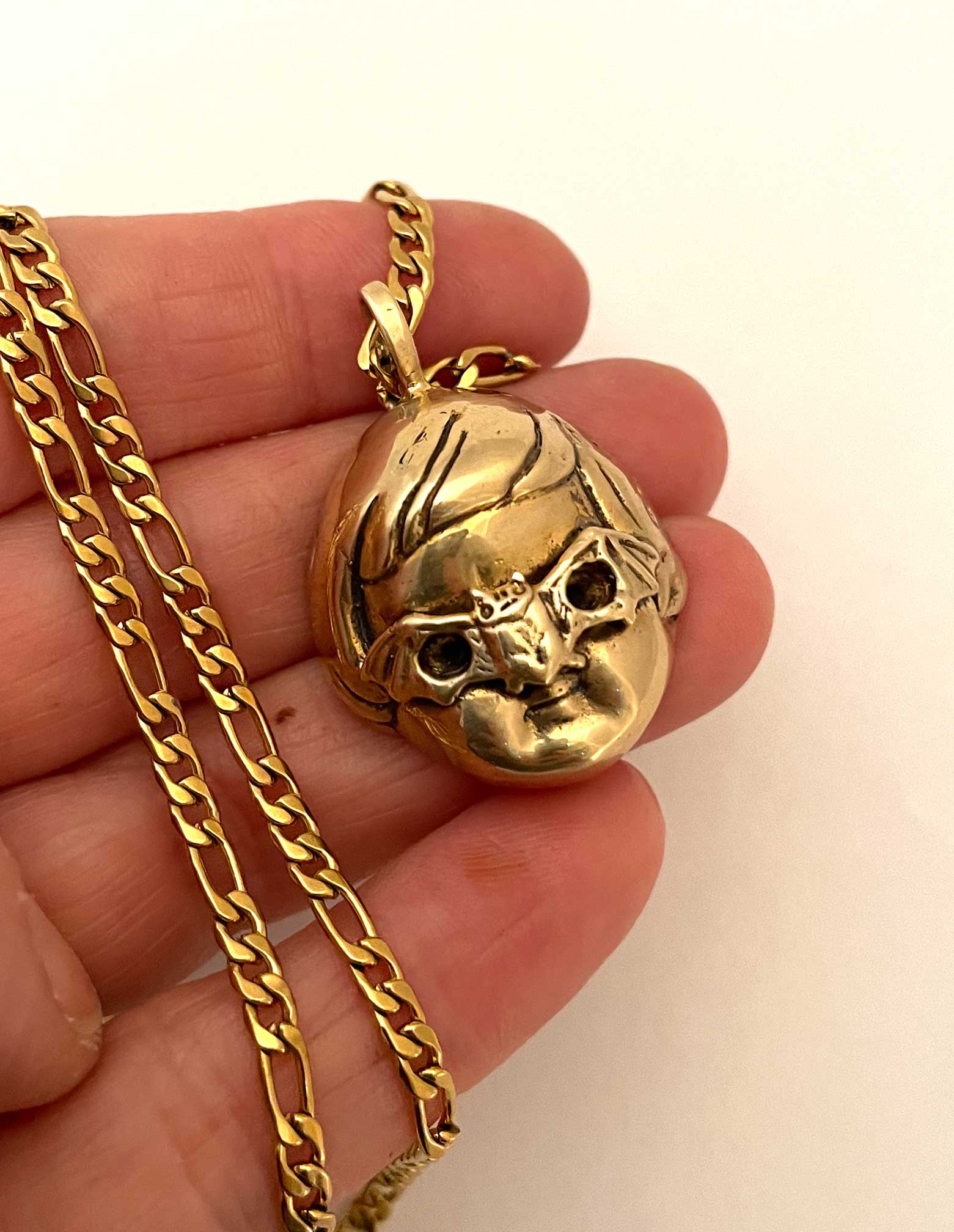 Masked Baby Doll Necklace (Bat your Eyes) - Image 7