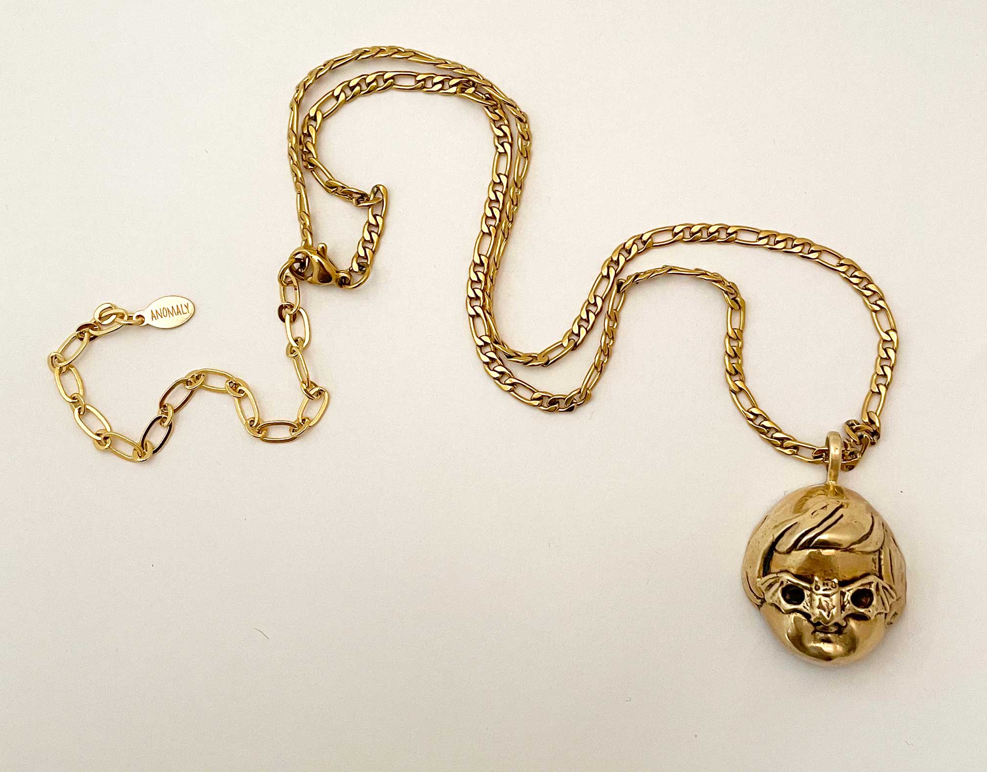 Masked Baby Doll Necklace (Bat your Eyes) - Image 9