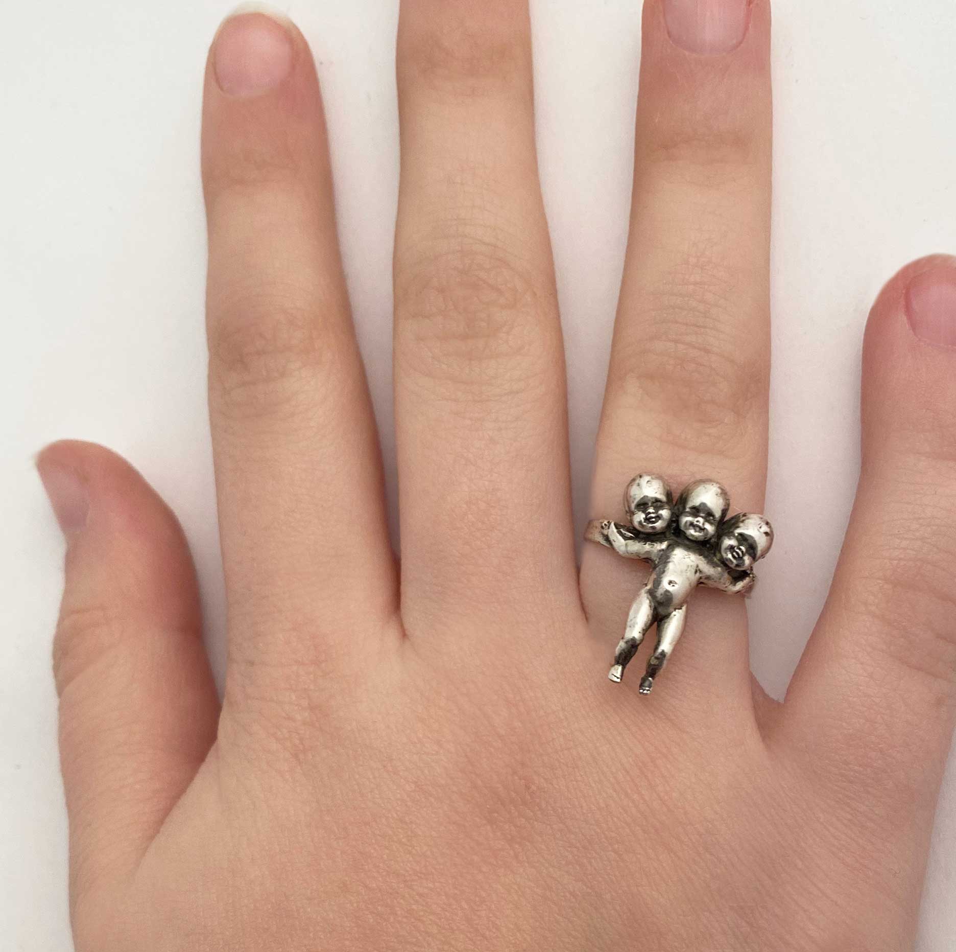 Three Headed Baby Ring - Image 14