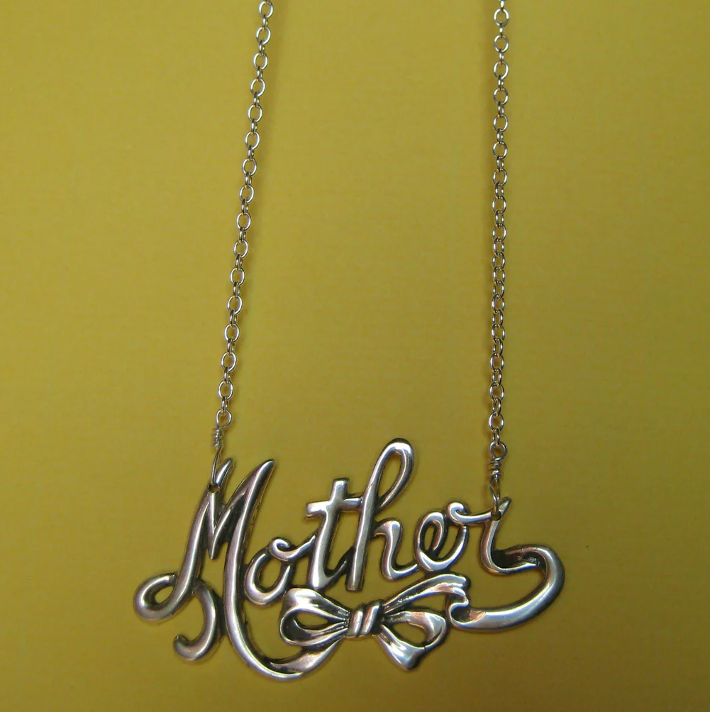 Mother in Script Necklace - Image 2