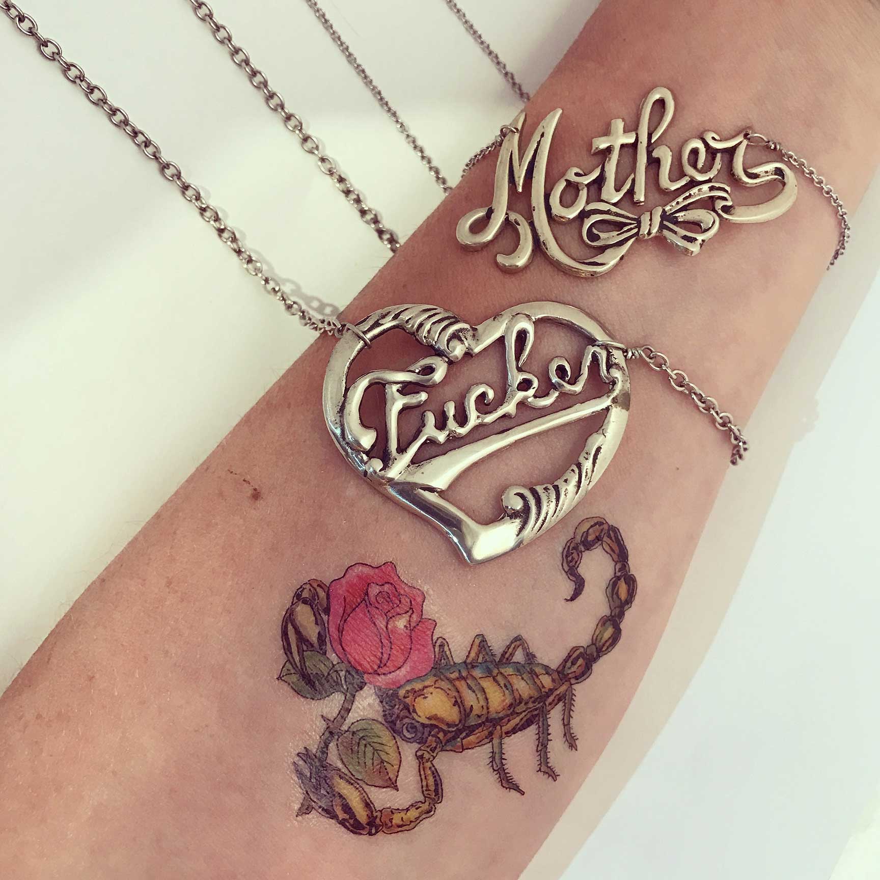 Mother in Script Necklace - Image 6