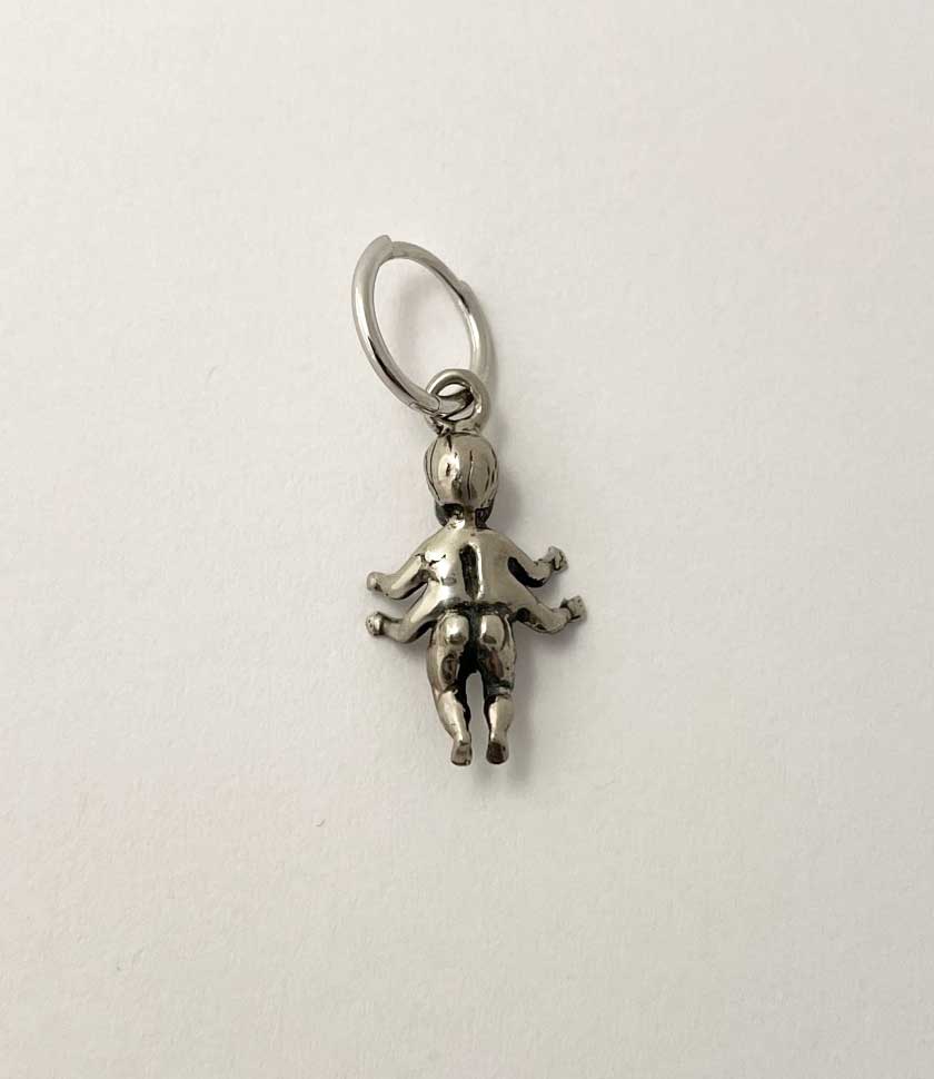 Four Armed Baby Hoop Earrings - Image 2