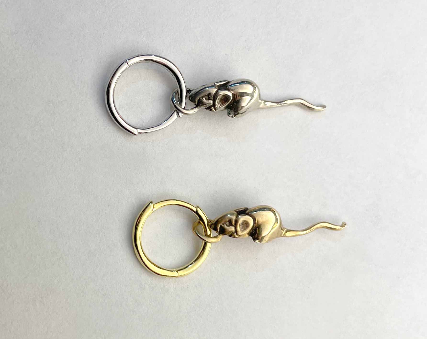 Rat Hoop Earrings Ready to Ship - Image 6