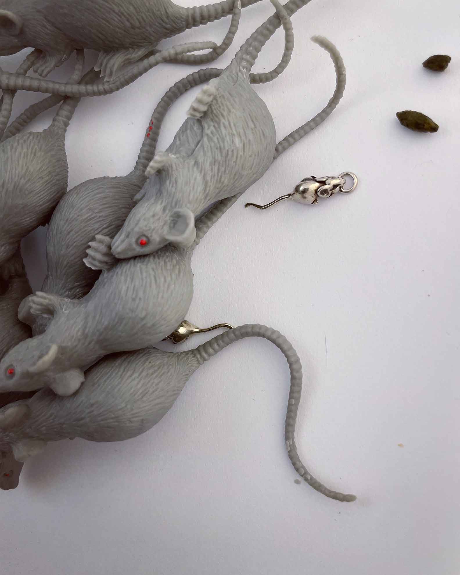Rat Hoop Earrings Ready to Ship - Image 7