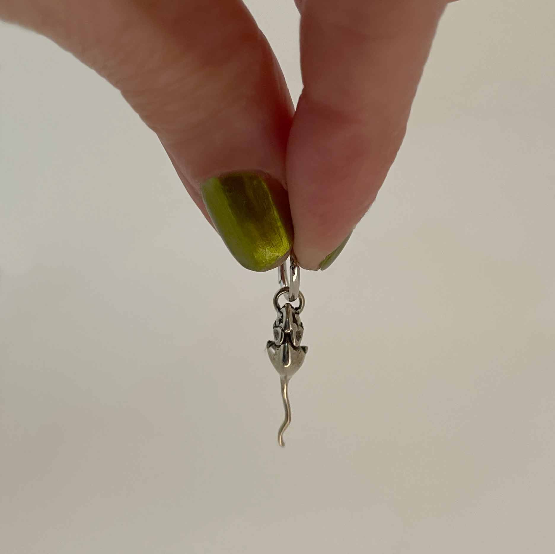 Rat Hoop Earrings Ready to Ship - Image 8