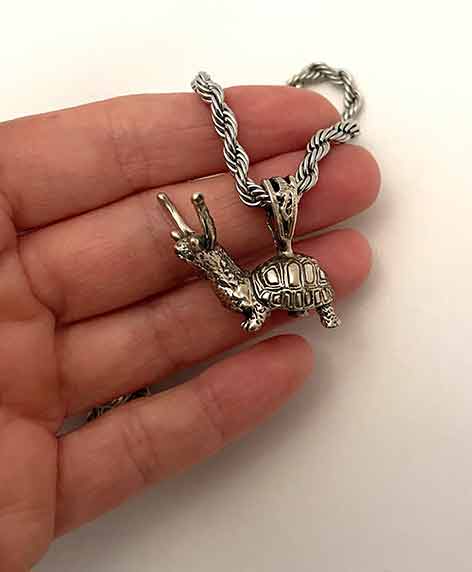 Slug Turtle Necklace "The Slurtle" - Image 3