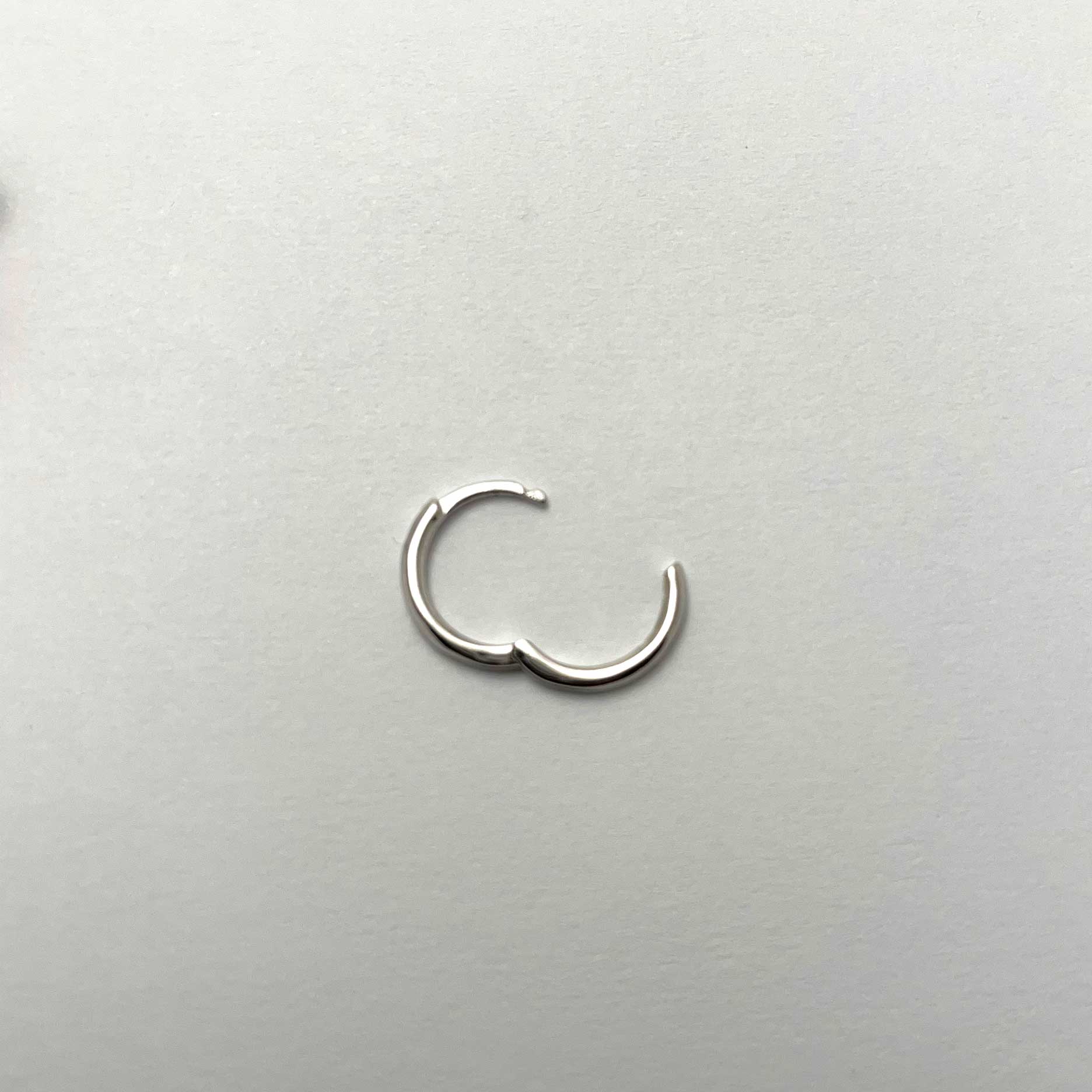 Three Headed Baby Hoop Earrings Large - Image 5