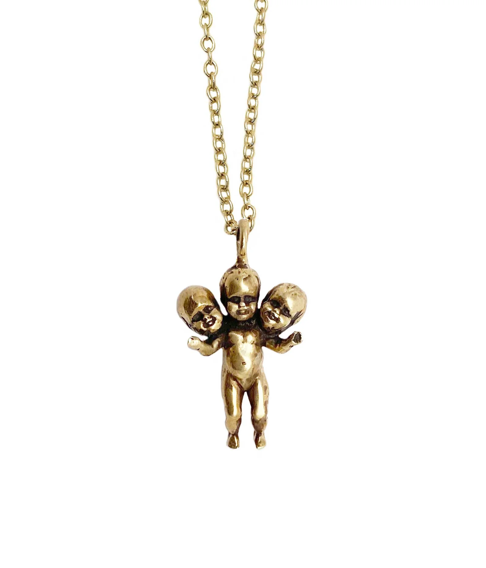 Three Headed Baby Necklace - Image 5