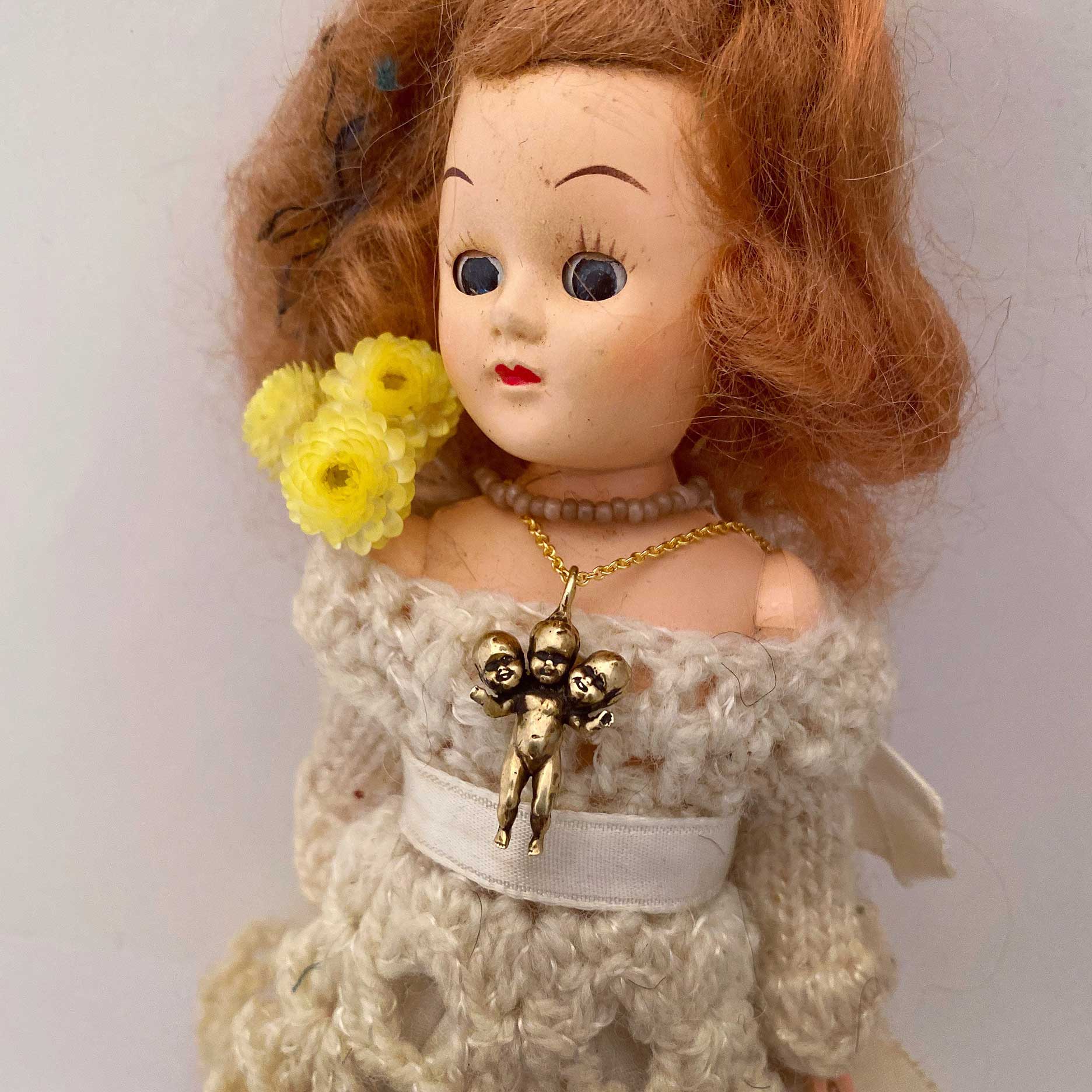 Three Headed Baby Necklace - Image 8