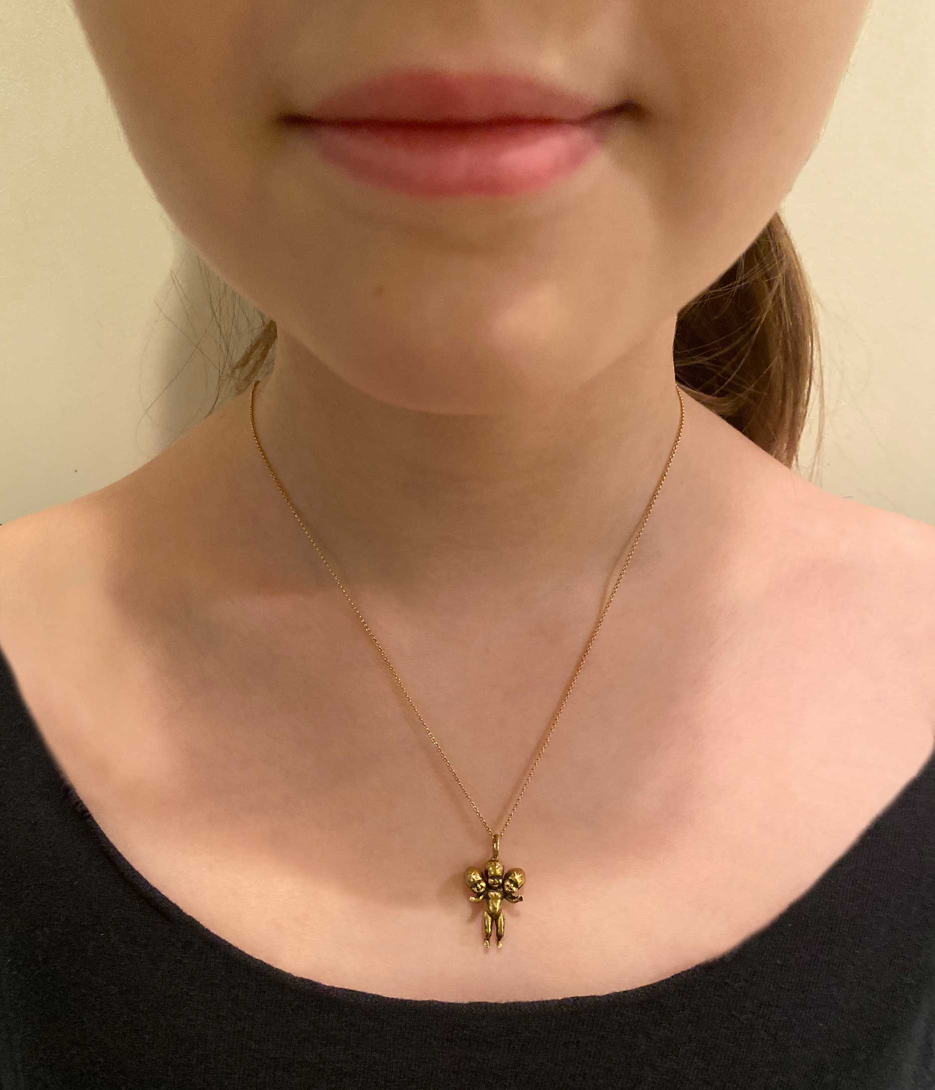 Three Headed Baby Necklace - Image 9