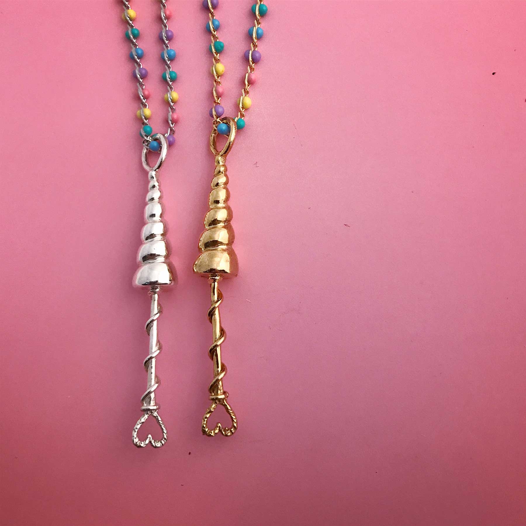 Unicorn Horn Bubble Wand Necklace - Image 2